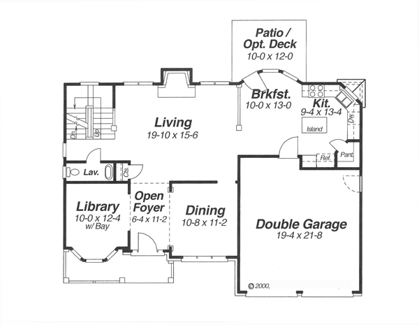 First Floor image of Seth House Plan